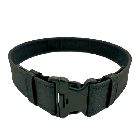 2.25 Inch Duty Belt Belt LEOTAC™ for police and security officers and law enforcement, Nylon Finish triple lock buckle. Lightweight.