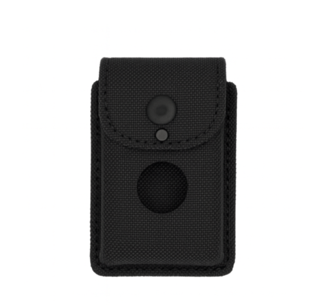 Alarm Holder LEOTAC™ for police and security officers, nylon finish with black snap. Lightweight.
