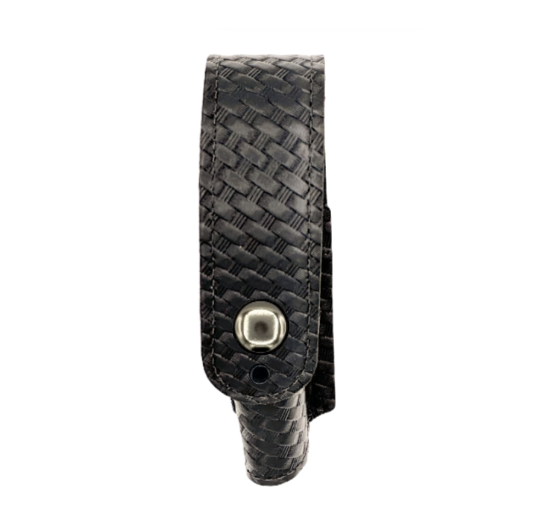 Pelican 7060 Flashlight Holder LEOTAC™ for police and security officers, basketweave finish nickel snap. Lightweight.