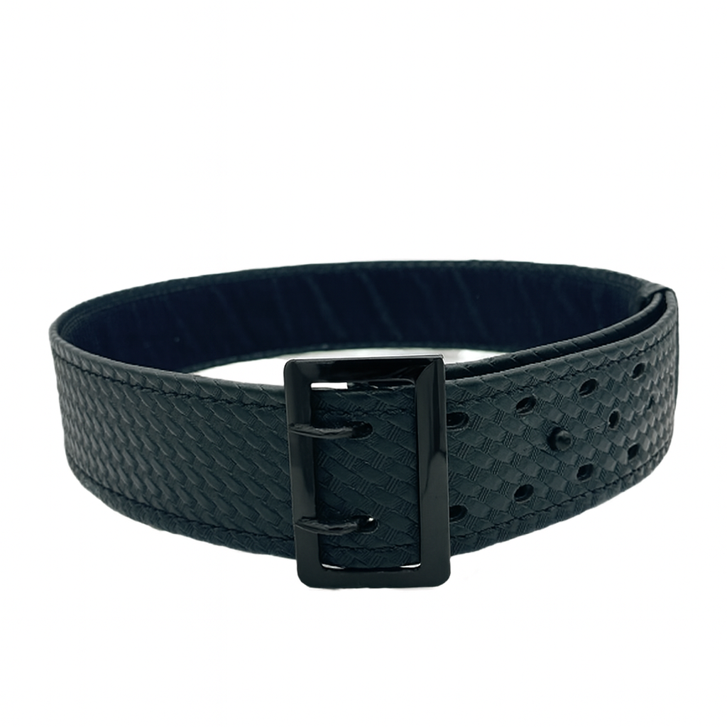 2.25 Inch Sam Browne Belt LEOTAC™ for police and security officers and law enforcement, Basketweave Finish and black buckle. Lightweight.
