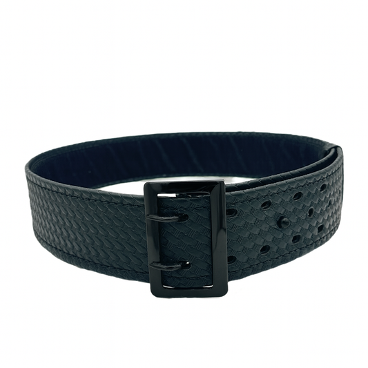 2.25 Inch Sam Browne Belt LEOTAC™ for police and security officers and law enforcement, Basketweave Finish and black buckle. Lightweight.
