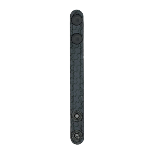 3/4 inch or 1 Inch Belt Keepers LEOTAC™ - 4 Pack for police and security officers, basketweave finish with black snap. Lightweight.