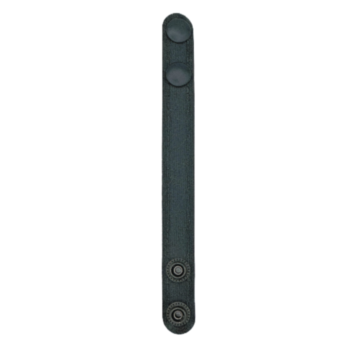 3/4 inch or 1 Inch Belt Keepers LEOTAC™ - 4 Pack for police and security officers, nylon finish with black snap. Lightweight.