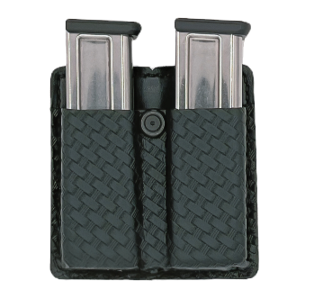 Double Magazine Pouch LEOTAC™ - Open Top for police and security officers, Basketweave finish with Open top. Lightweight.