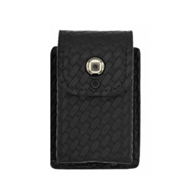 Utility Pouch, Regular Glove Pouch LEOTAC™ for police and security officers, Basketweave finish with Nickel snap. Lightweight.