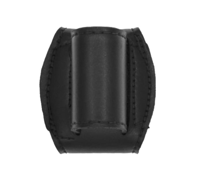 High Ride Flashlight Holder LEOTAC™ for police and security officers, plain finish. Lightweight.