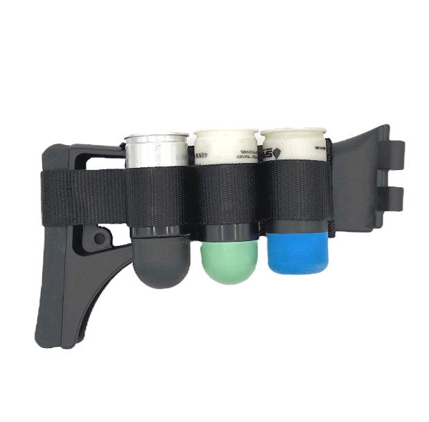 Three Round Stock Side Saddle (HK169 With G36 Stock) LEOTAC™ for police and security officers and law enforcement, 37mm length. Lightweight.