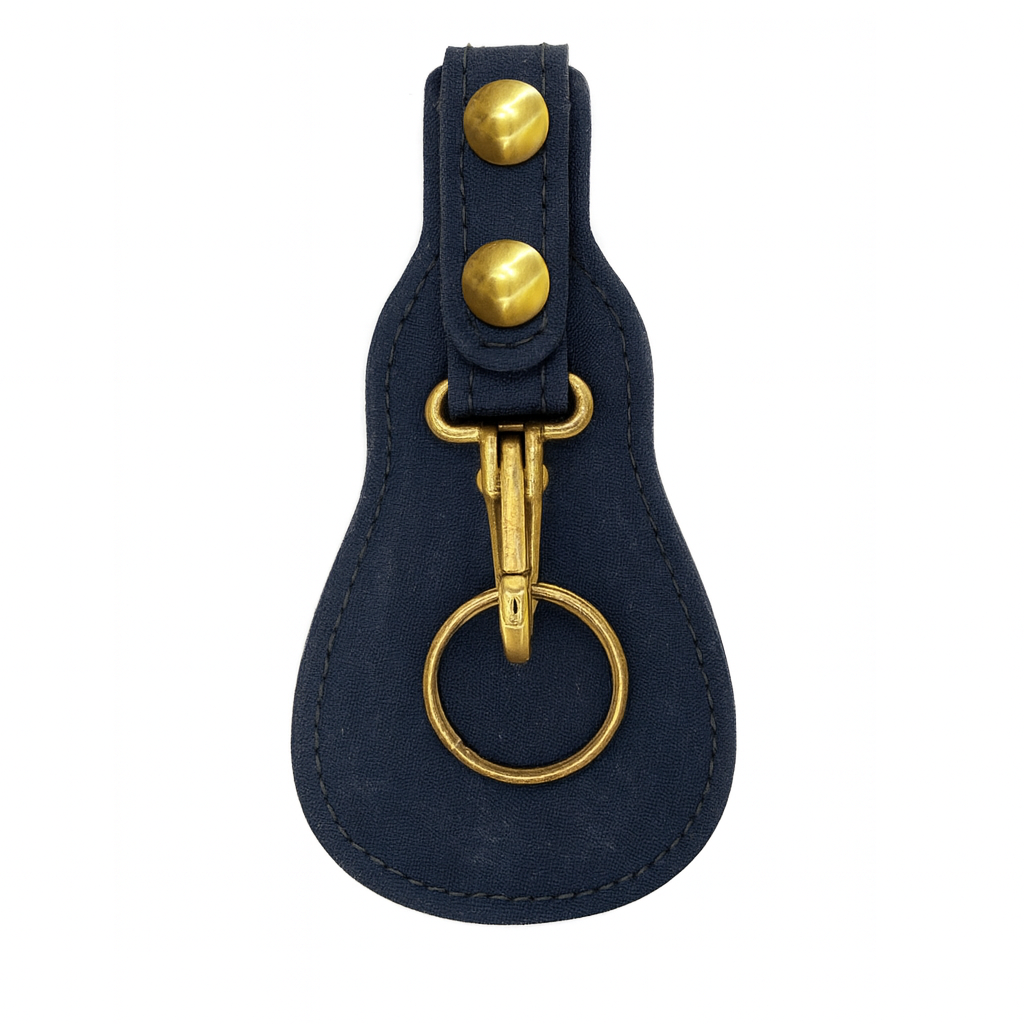 Key Flap Holder LEOTAC™ for police and security officers, nylon finish with brass snap and brass ring. Lightweight.