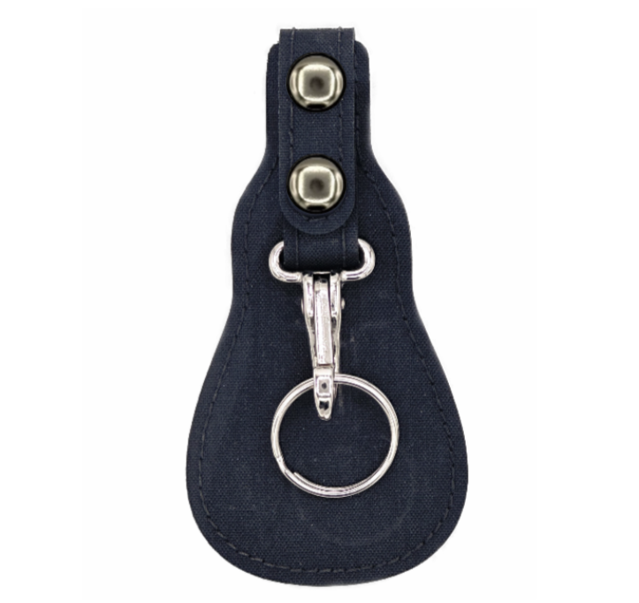 Key Flap Holder LEOTAC™ for police and security officers, nylon finish with nickel snap and Nickel ring. Lightweight.