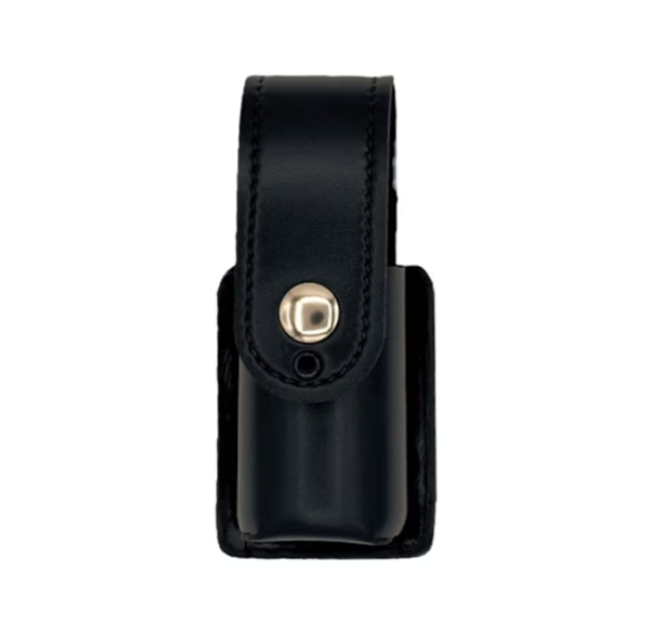 MK3 OC, Pepper Spray, Teargas Holder LEOTAC™ for police and security officers, plain finish with nickel snap. Lightweight.