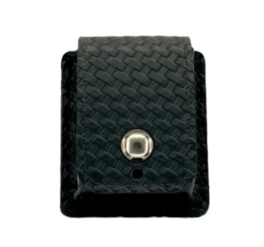 Narcan Pouch LEOTAC™ for police, security officers, and first responders, Basketweave finish with nickel snap. Lightweight.