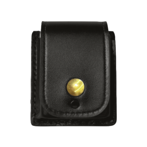 Narcan Pouch LEOTAC™ for police, security officers, and first responders, plain finish with brass snap. Lightweight.