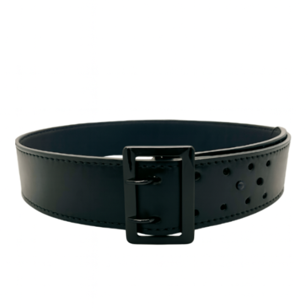 2.25 Inch Sam Browne Belt LEOTAC™ for police and security officers and law enforcement, Plain Finish and black buckle. Lightweight.