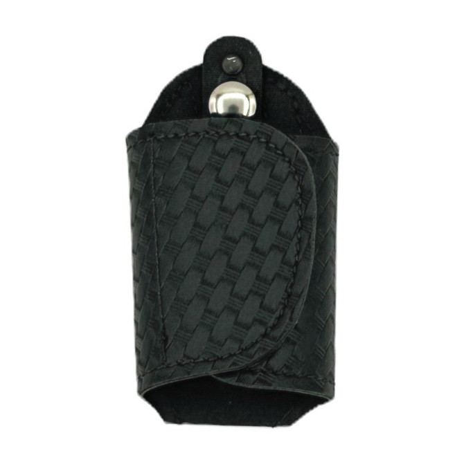 Silent Key Holder LEOTAC™ for police and security officers, basketweave finish with nickel snap. Lightweight.