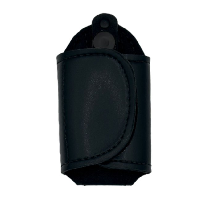 Silent Key Holder LEOTAC™ for police and security officers, plain finish with black snap. Lightweight.