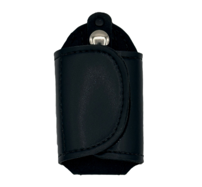 Silent Key Holder LEOTAC™ for police and security officers, plain finish with nickel snap. Lightweight.