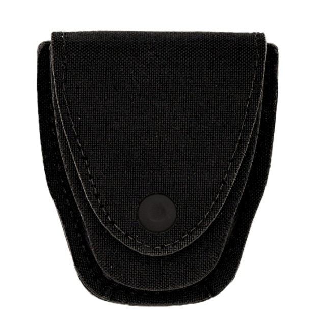 Single Chained Handcuff Case LEOTAC™ for police and security officers and law enforcement, nylon finish with black snap. Lightweight.